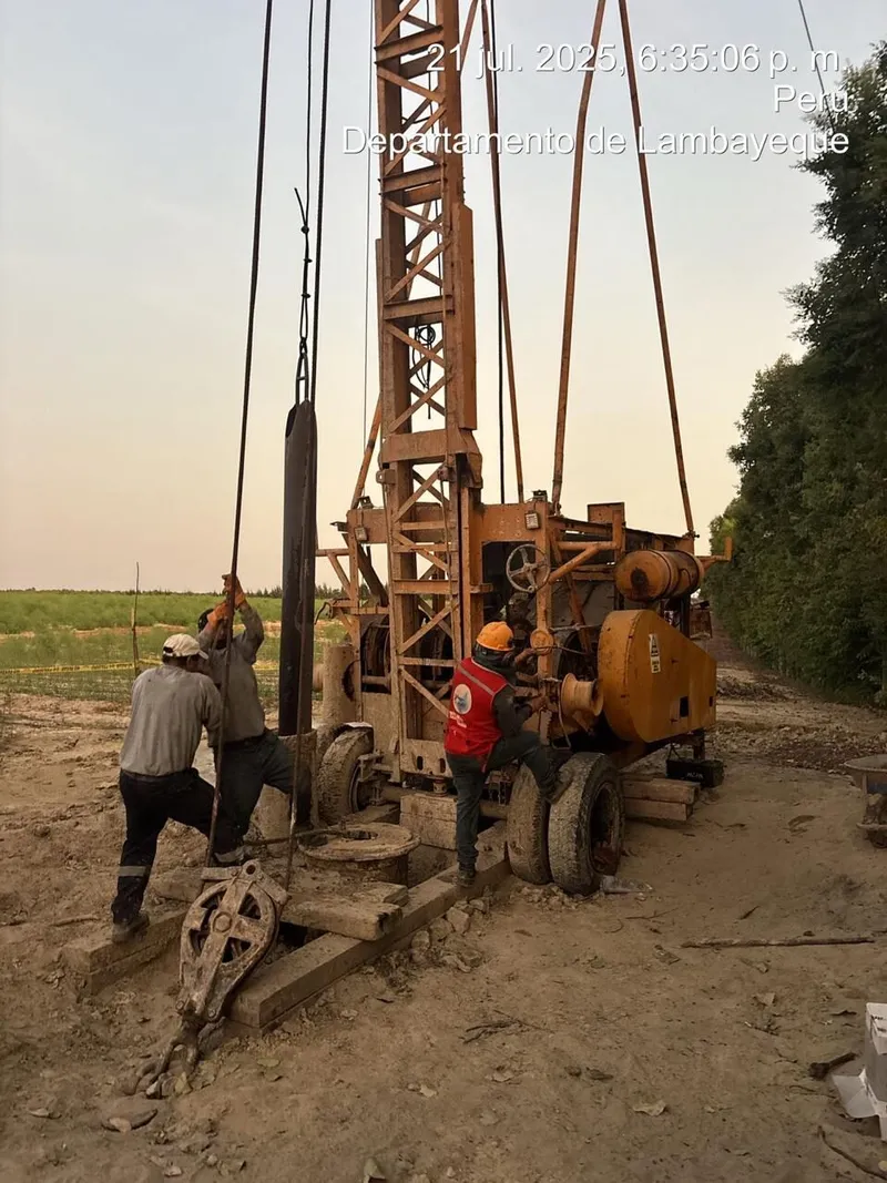 Perforación de pozo tubular — Lambayeque · 2025